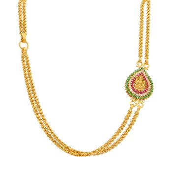 Long Thali Chain With Lakshmi Pendant