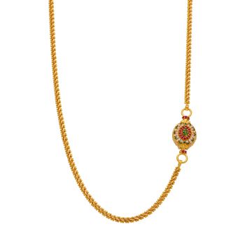 Long Thali Chain With Round Pendant