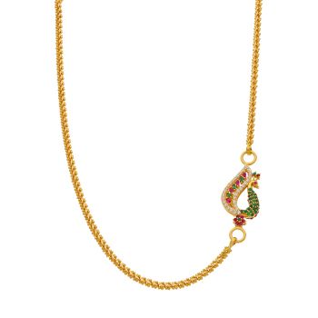 Thanli Chain With Peacock Shape Pendant