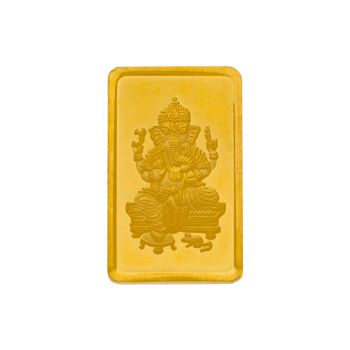 Sacred Radiance: Ganesh Gold Medallion