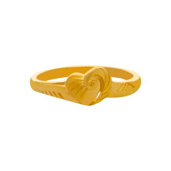 Golden Essence: 22kt Gold Modern Ring