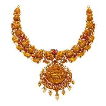 Elegance of Tradition: Stunning Antique Temple Necklace