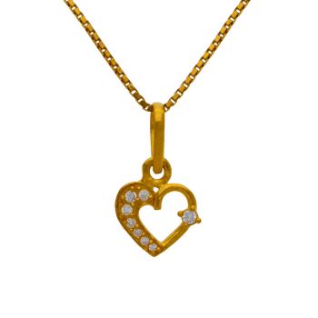 Pure Gold Heart: 22kt Elegance