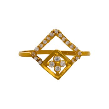 Chic Simplicity: Gold Gemstone Ring