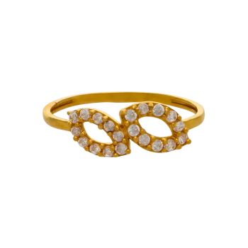 Minimalist Gold Stone Finger Ring