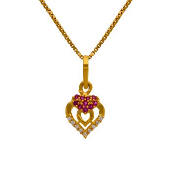 Heart of the Matter Gold Pendant