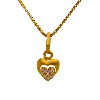 Timeless Heart Gold Pendant