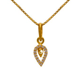 Elegant Stone Gold Pendant