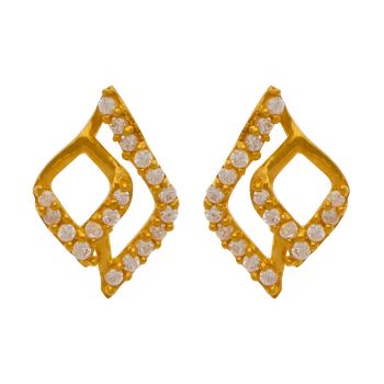 Elegant Gold Stud Earrings - Naina Collection