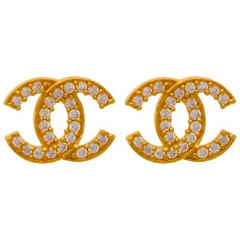 Fashion temperament double C letter Earrings - Naina Collection