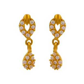 Fancy Stylish Gold Earrings - Naina Collection