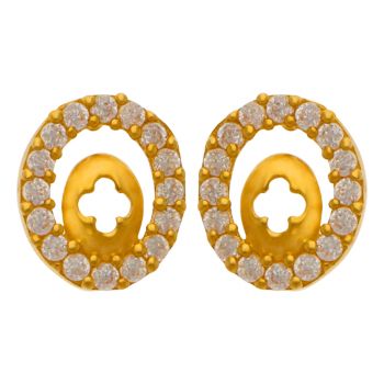 Perfect Circle Gold Earrings - Naina Collection