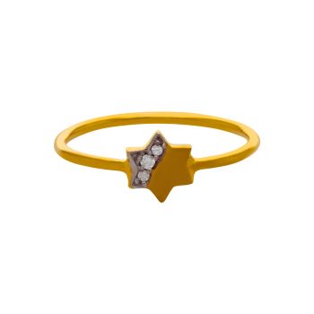 Lightweight Gold Finger Rings with Stellar Appeal-Naina Light Weight Jewellery