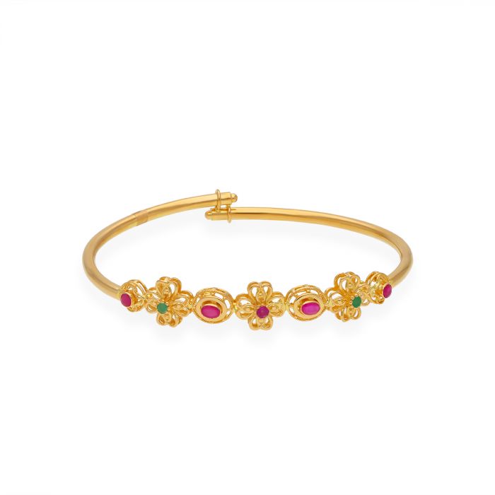 Buy Unique Stone Bracelet Design Gold Kada Adjustable bracelet for Girls